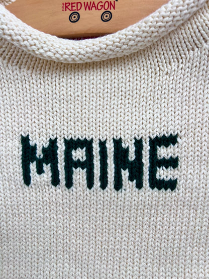 close up of MAINE design
