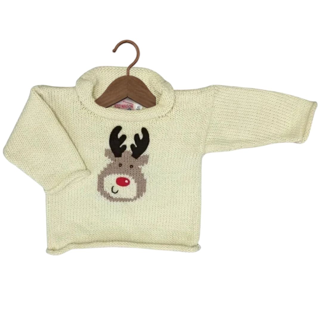 Ivory Rudolph Roll Neck Sweater