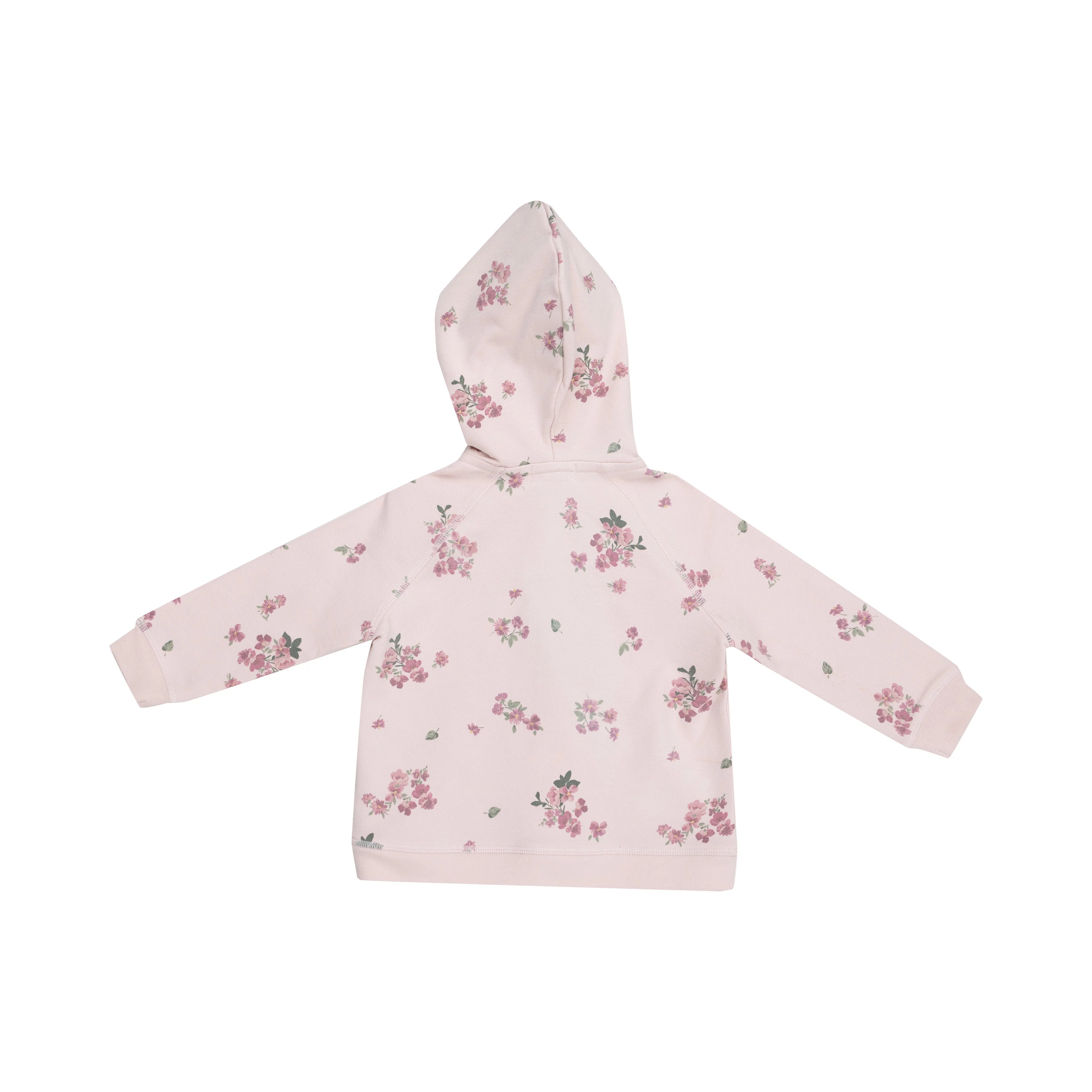 pink hoodie and pant set with pink flowers