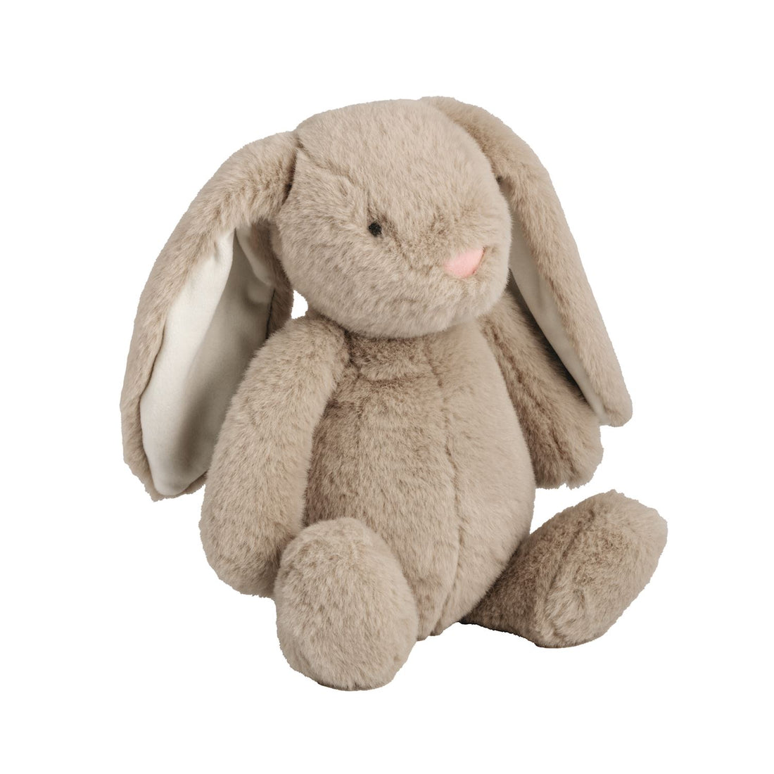 Plush toy rabbit on a white background