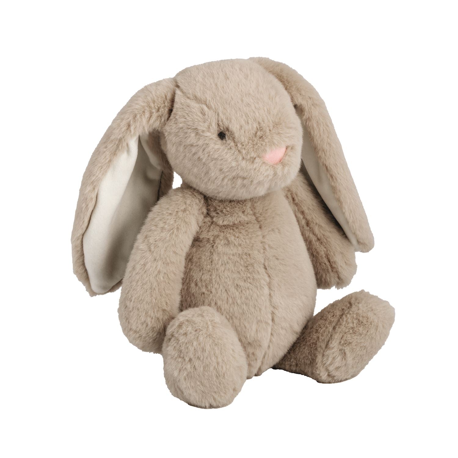 Plush toy rabbit on a white background