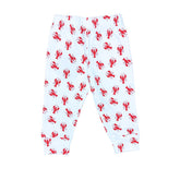 white joggers with red lobsters