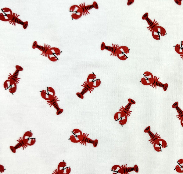 close up of lobster print