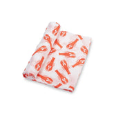 lobster roll baby swaddle blanket