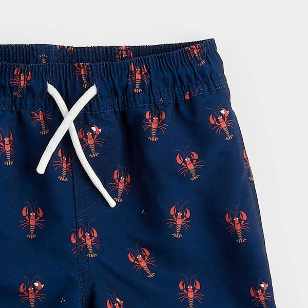navy lobster swim trunks for kids