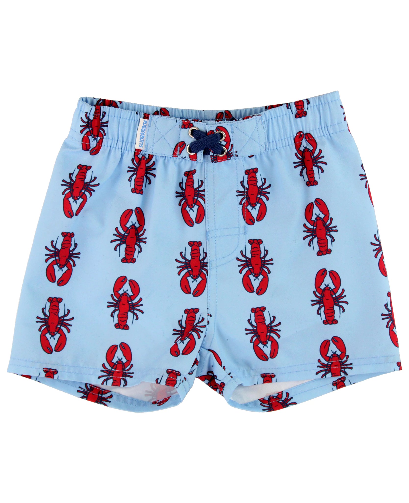 blue lobster swim trunks