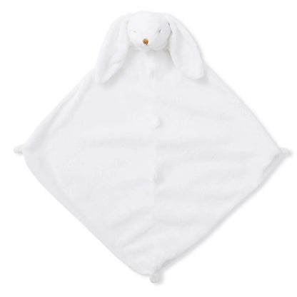 White plush toy with a soft texture on a white background