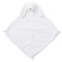 White plush toy with a soft texture on a white background