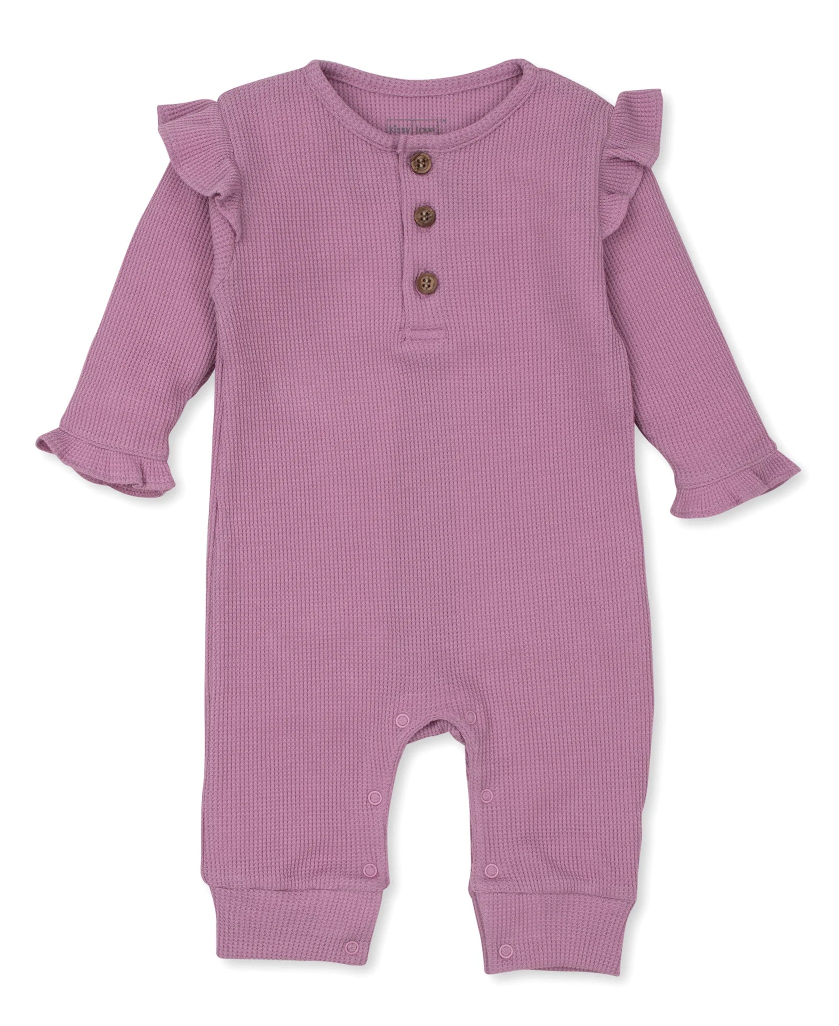 Mauve Thermal Waffle Playsuit