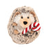 hedgehog plush with candy cane