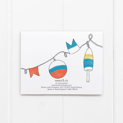 nautical baby shower card