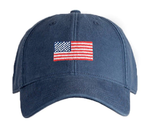 navy hat with american flag