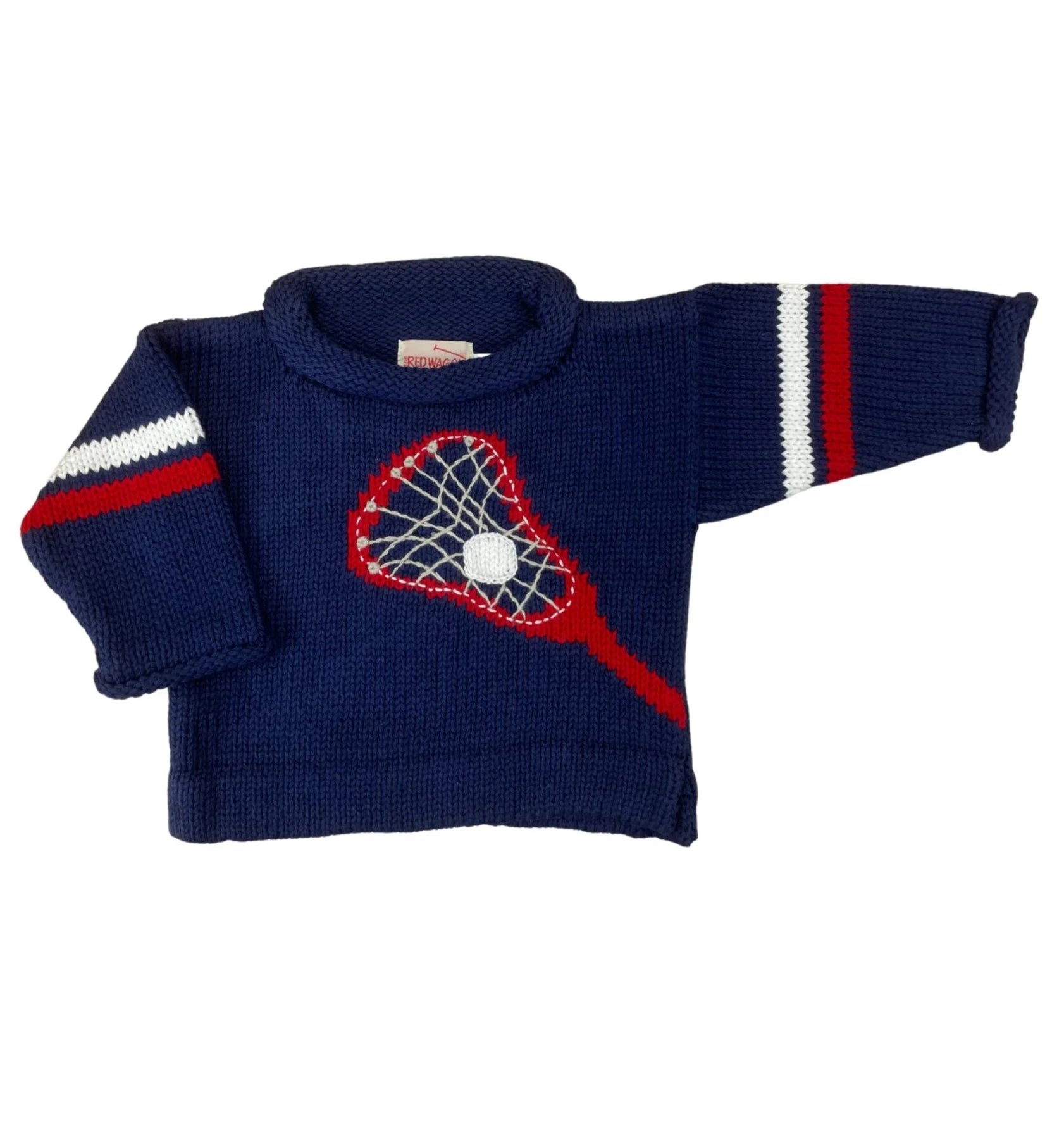 Navy Lacrosse Roll Neck Sweater