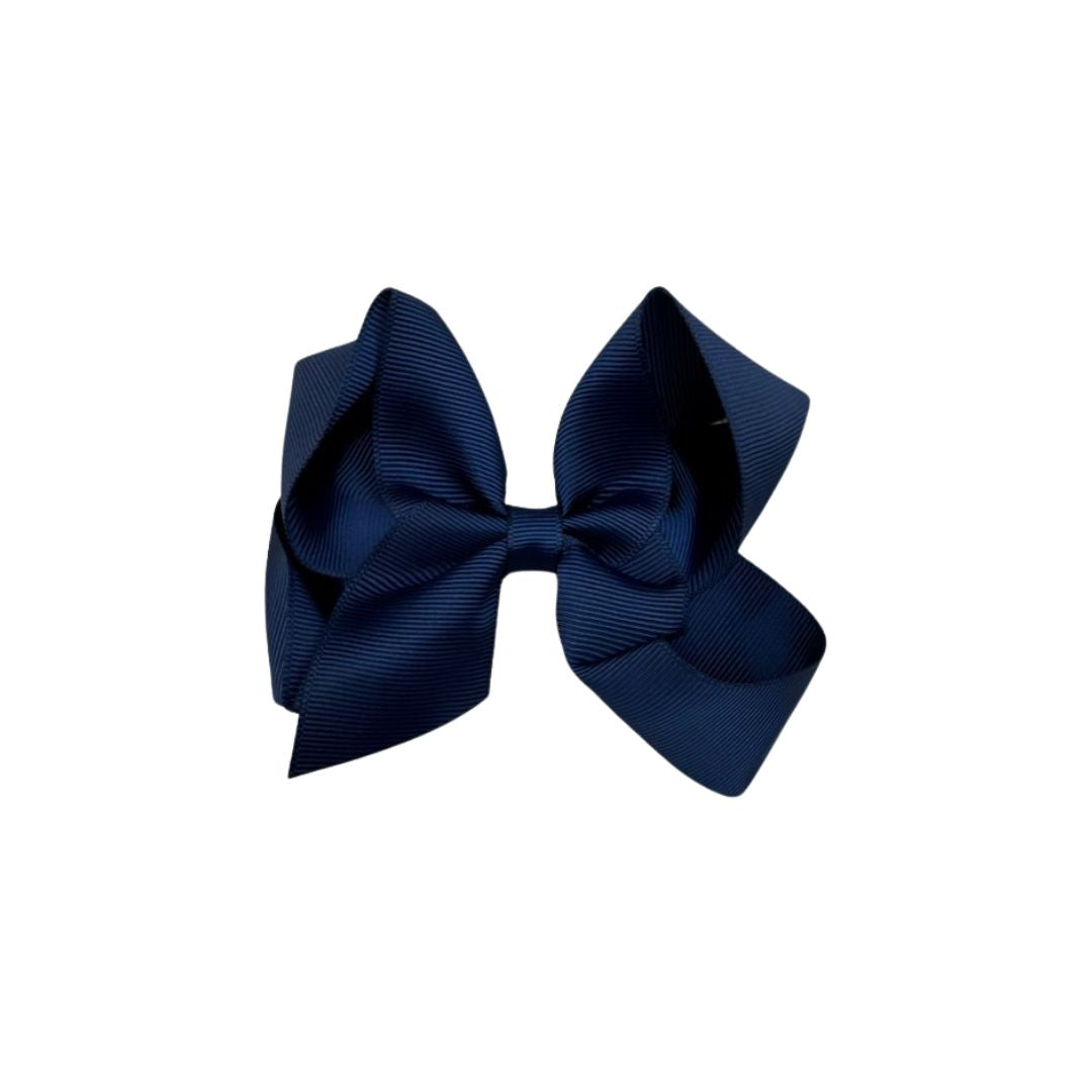 navy medium grosgrain bow