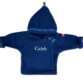 monogrammed navy jacket
