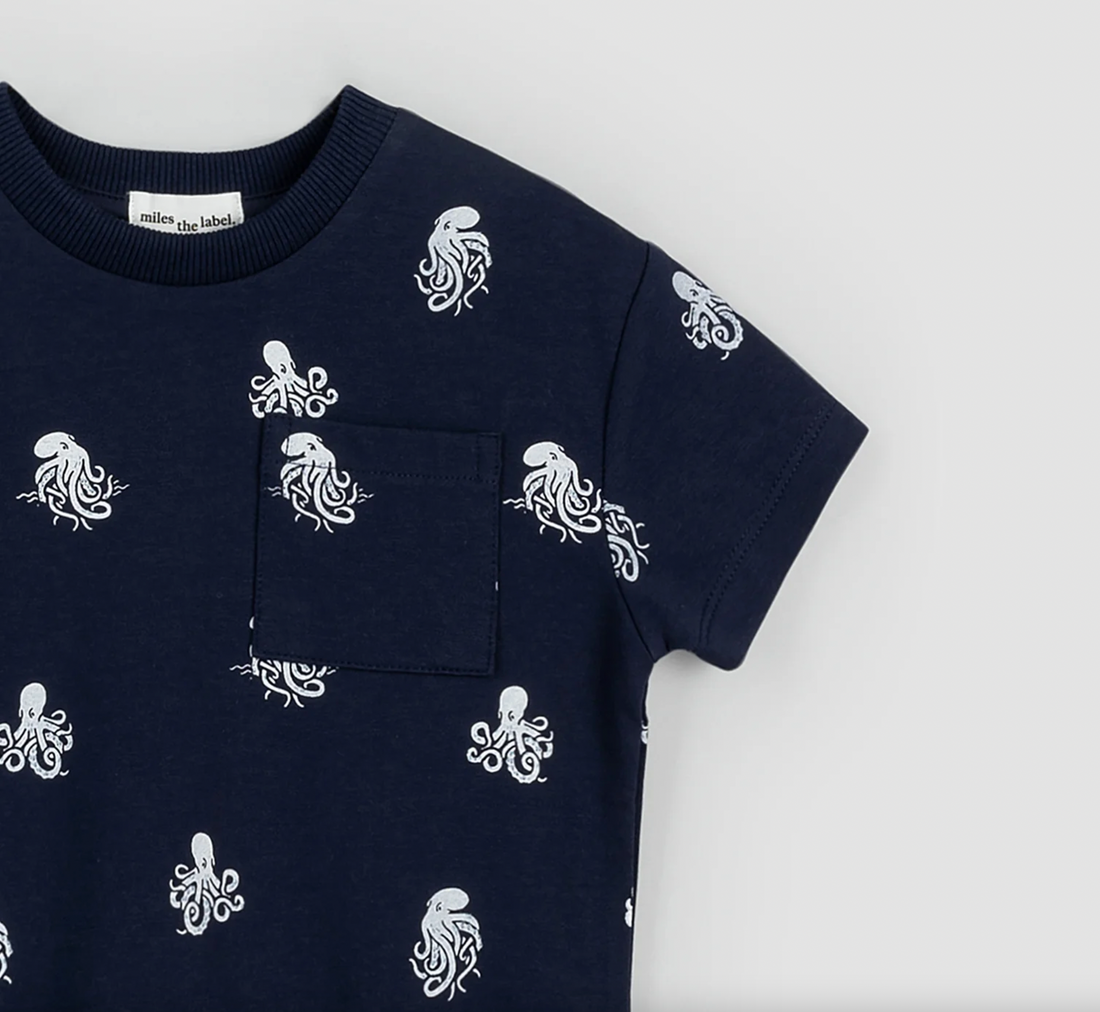 navy octopus shirt