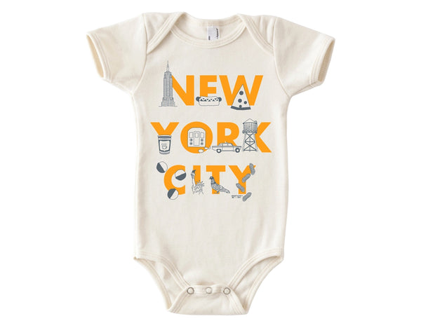 new york city baby onesie