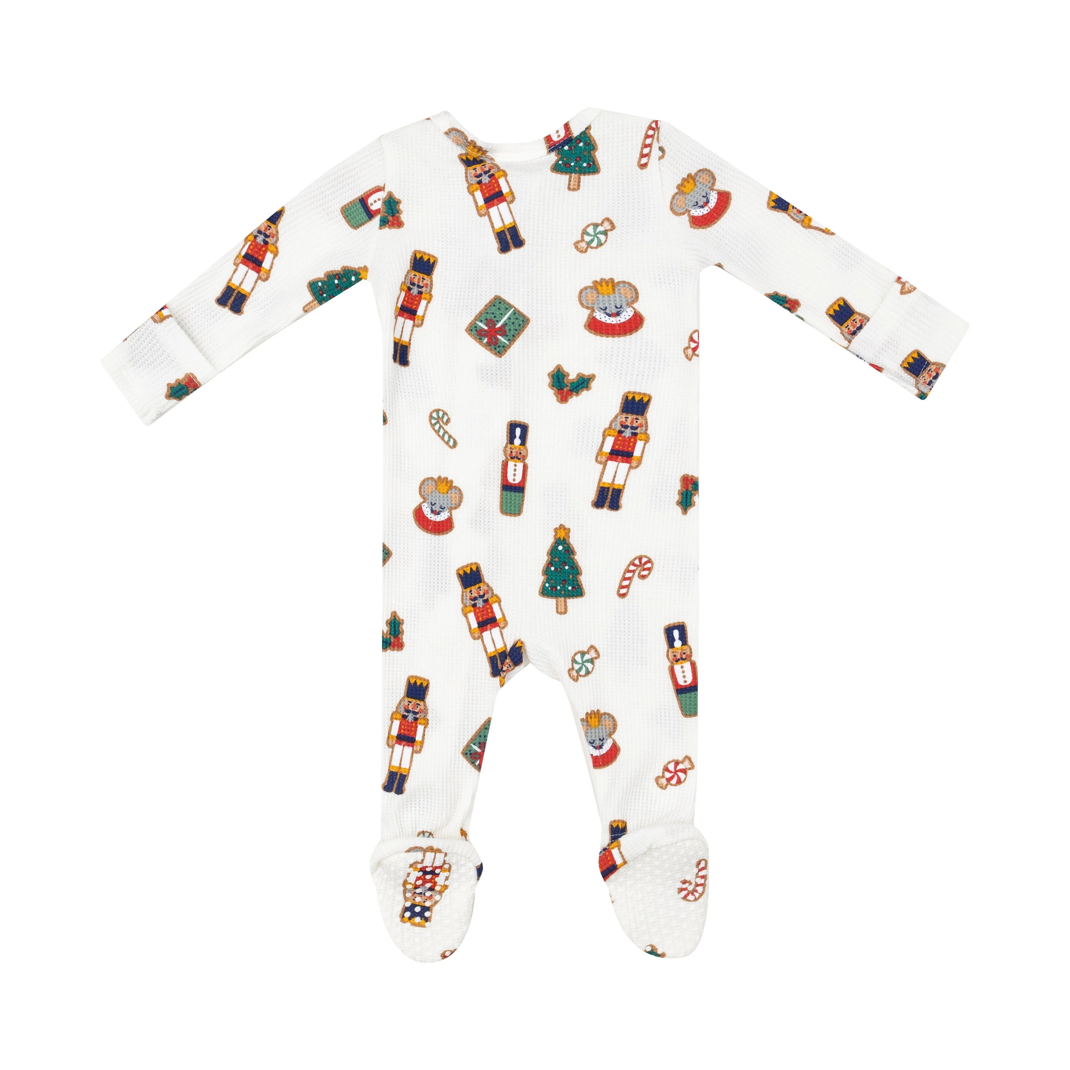 nutcracker baby christmas footie