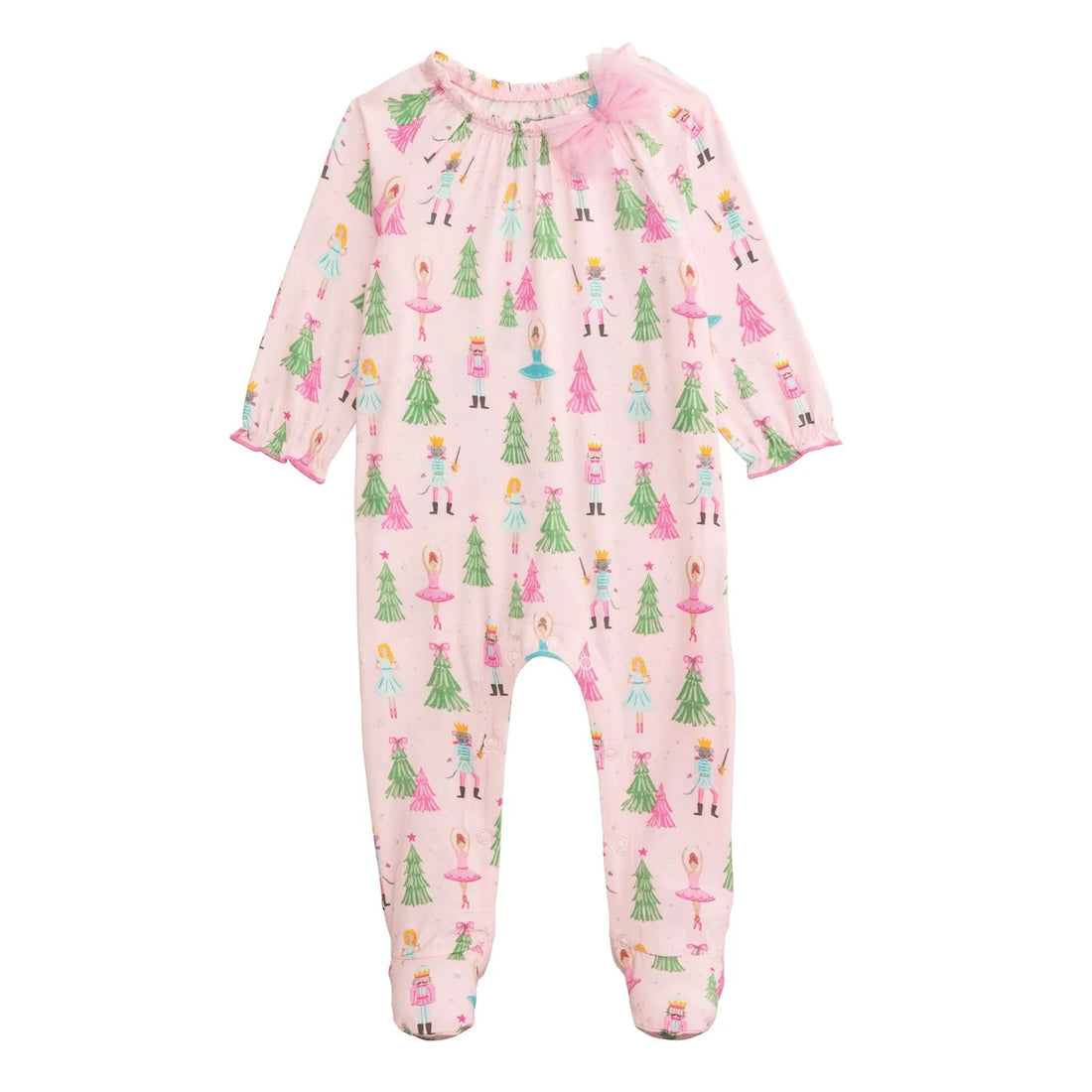 pink nutcracker baby sleeper