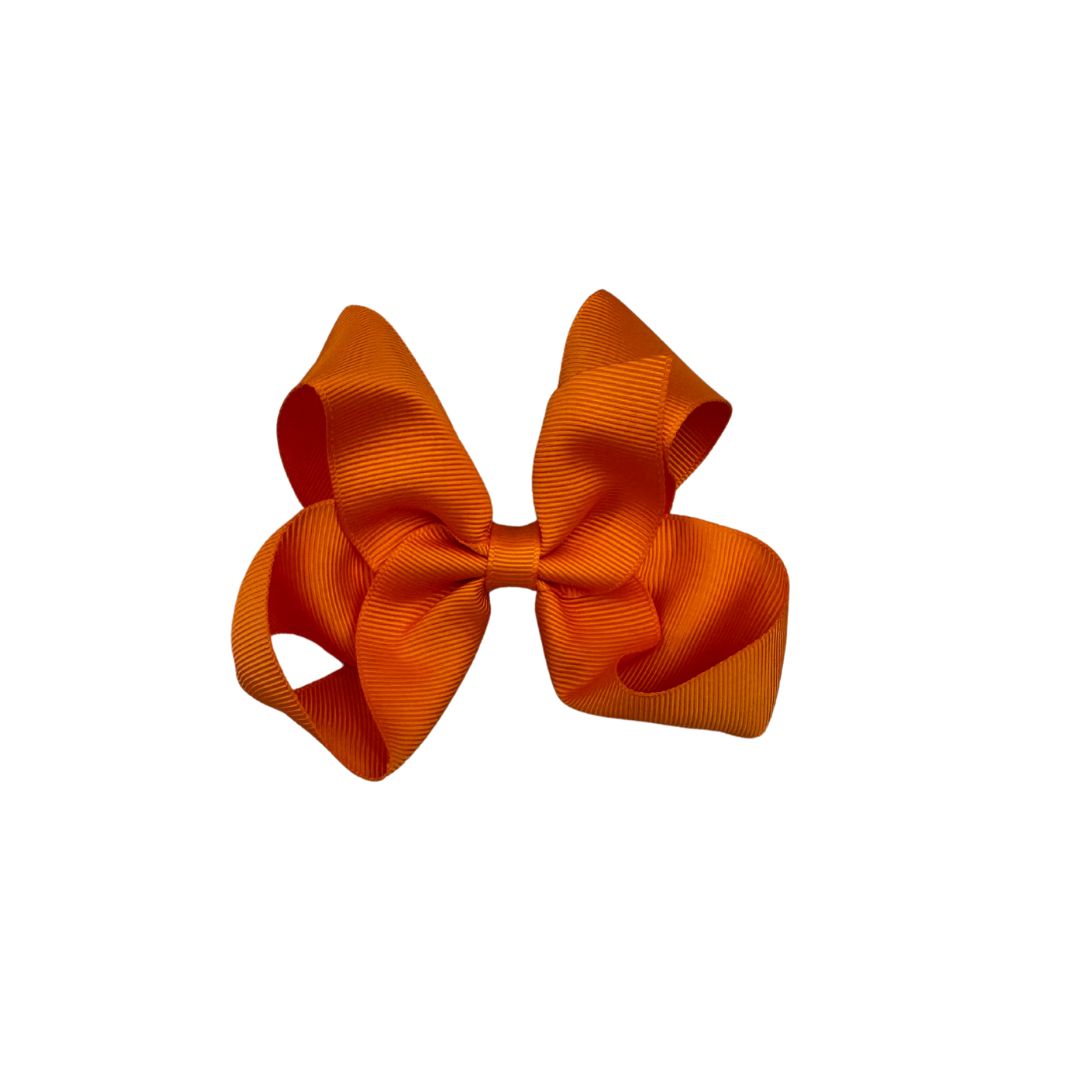 orange grosgrain bow