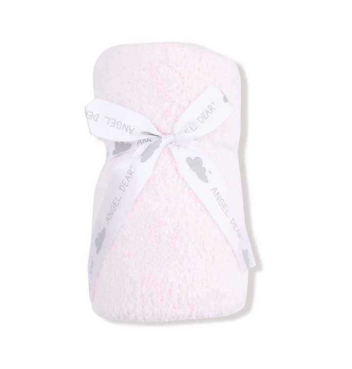 Light Pink Chenille Receiving Blanket