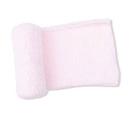 Light Pink Chenille Receiving Blanket