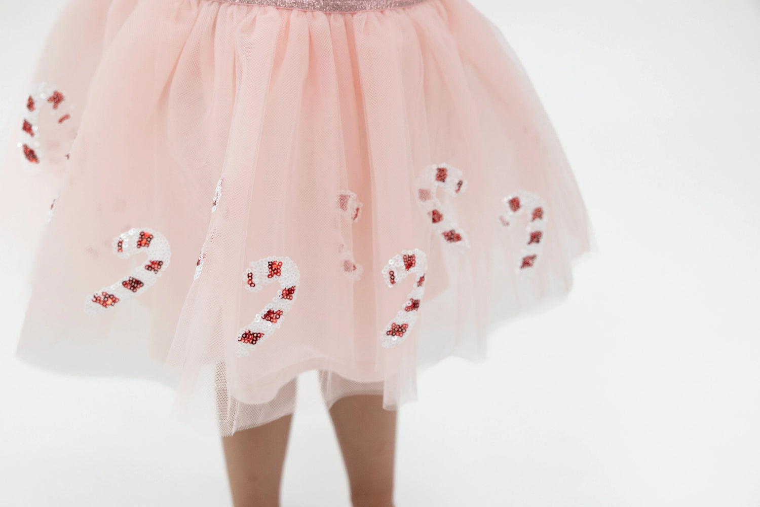 Pink Candy Canes Tutu Skirt