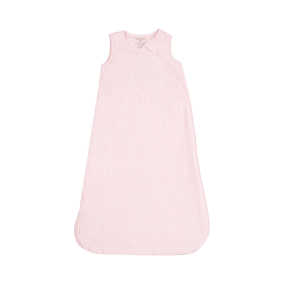 pink gingham baby sleep sack