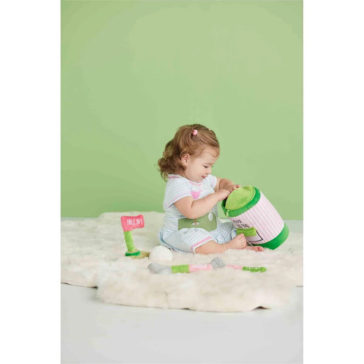 pink baby toy my first golf bag set