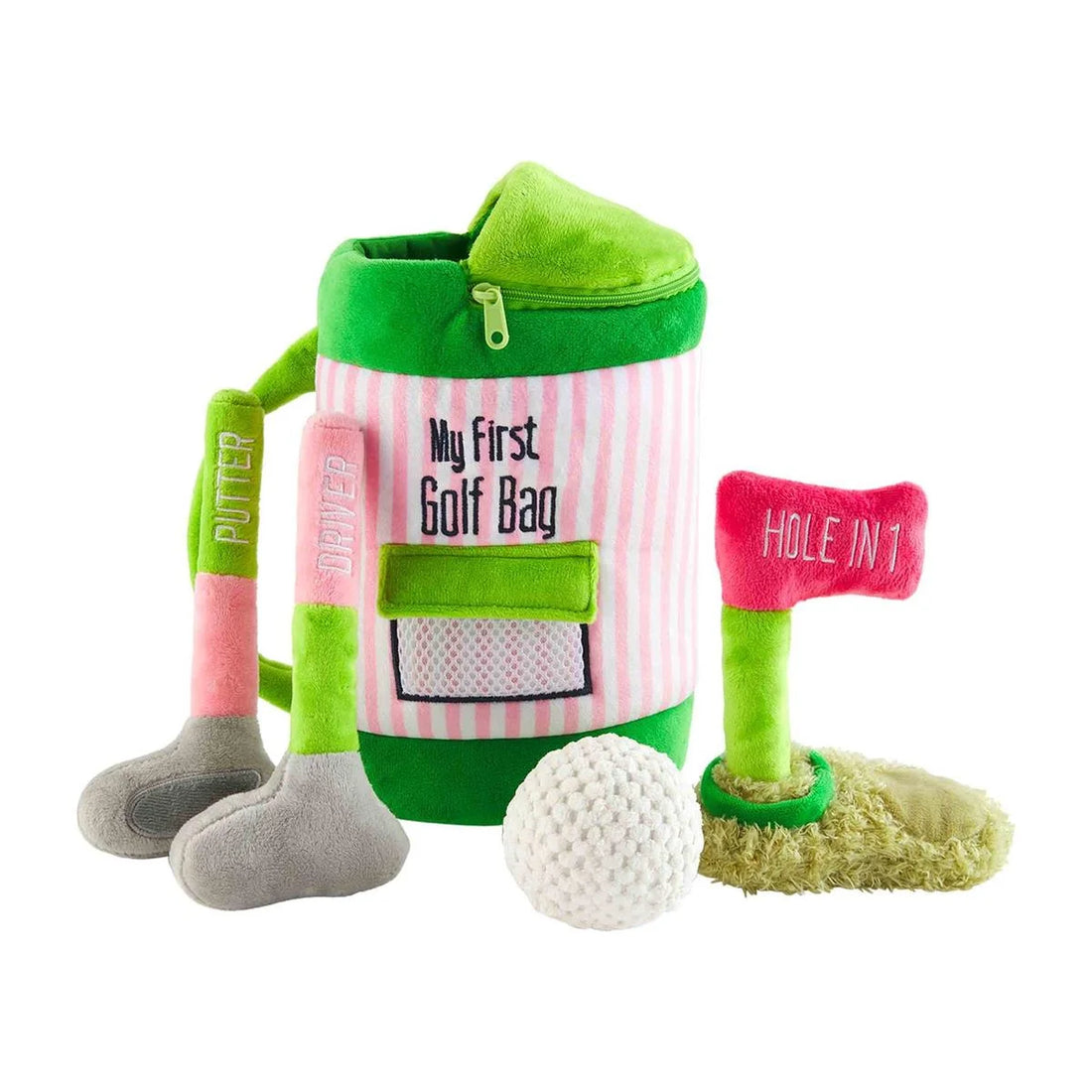 pink baby toy my first golf bag set