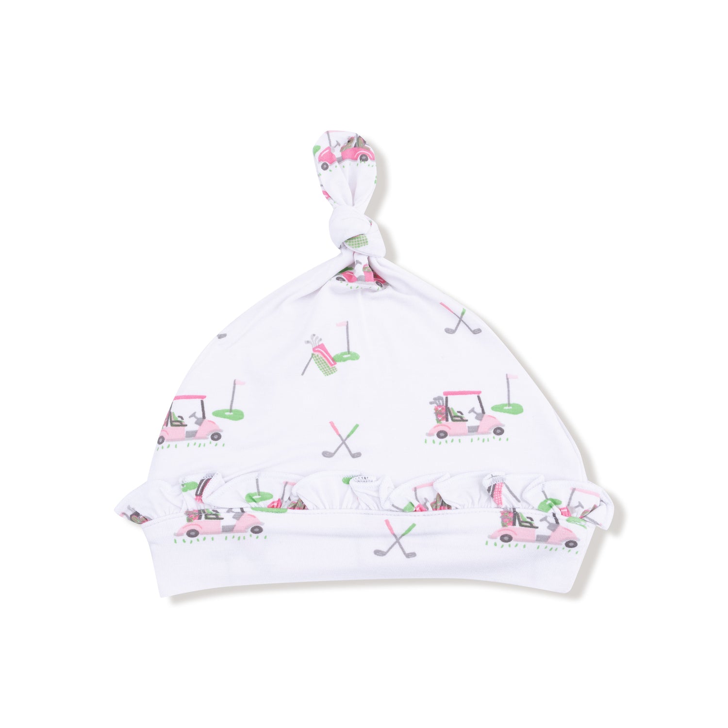what hat with pink golf print