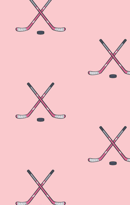 Pink Hockey Ruffle 2 Way Zipper Footie