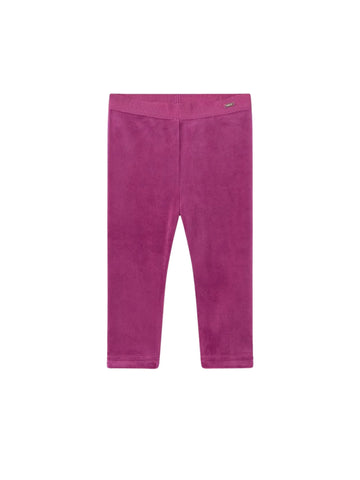 magenta pink baby velvet leggings 