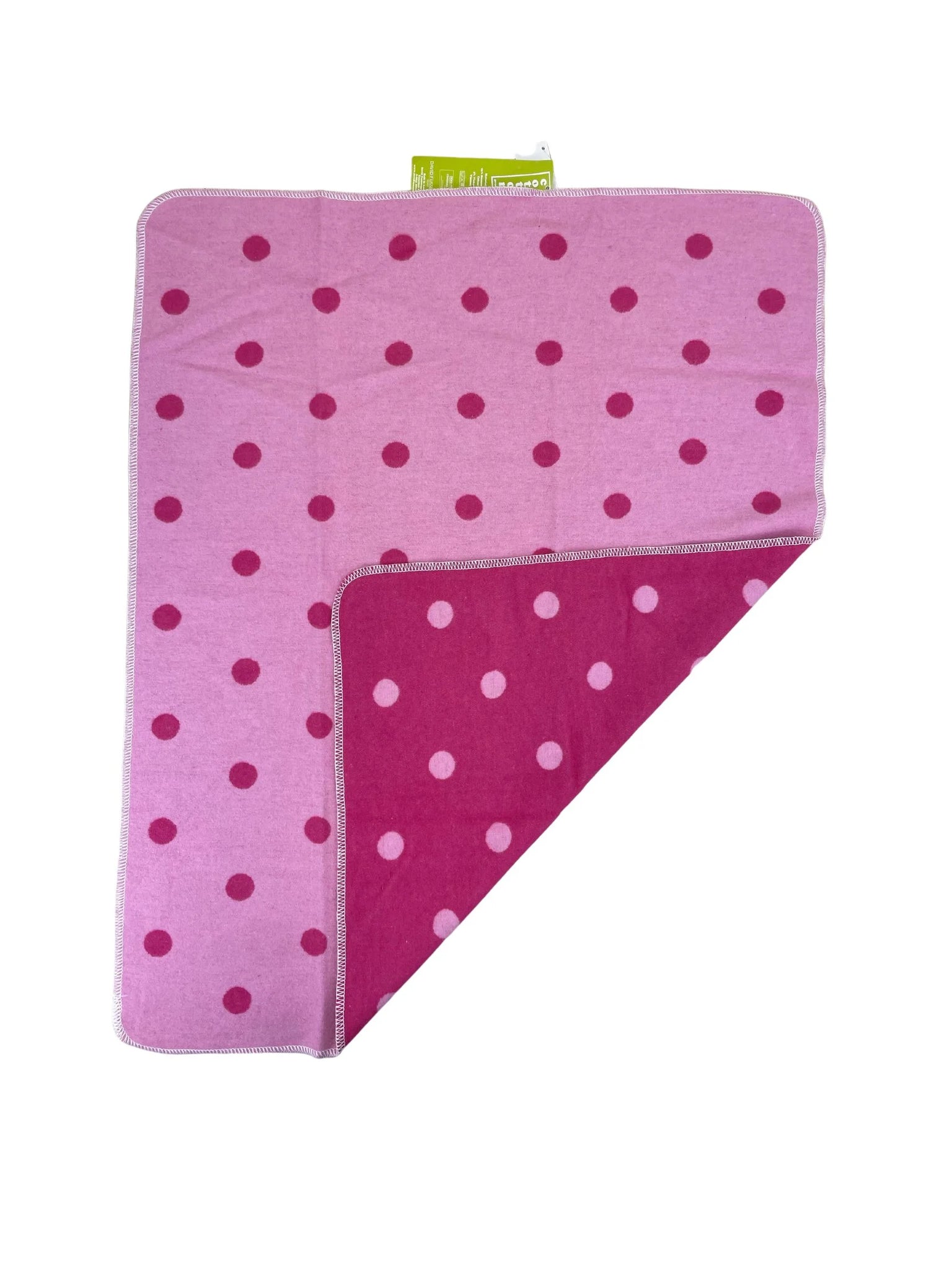 pink polka dot baby blanket