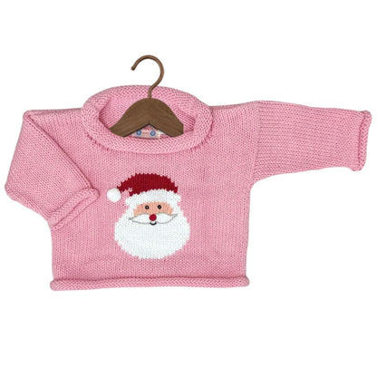 Light Pink Santa Roll Neck Sweater