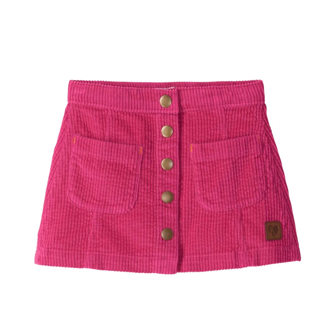 pink corduroy skirt
