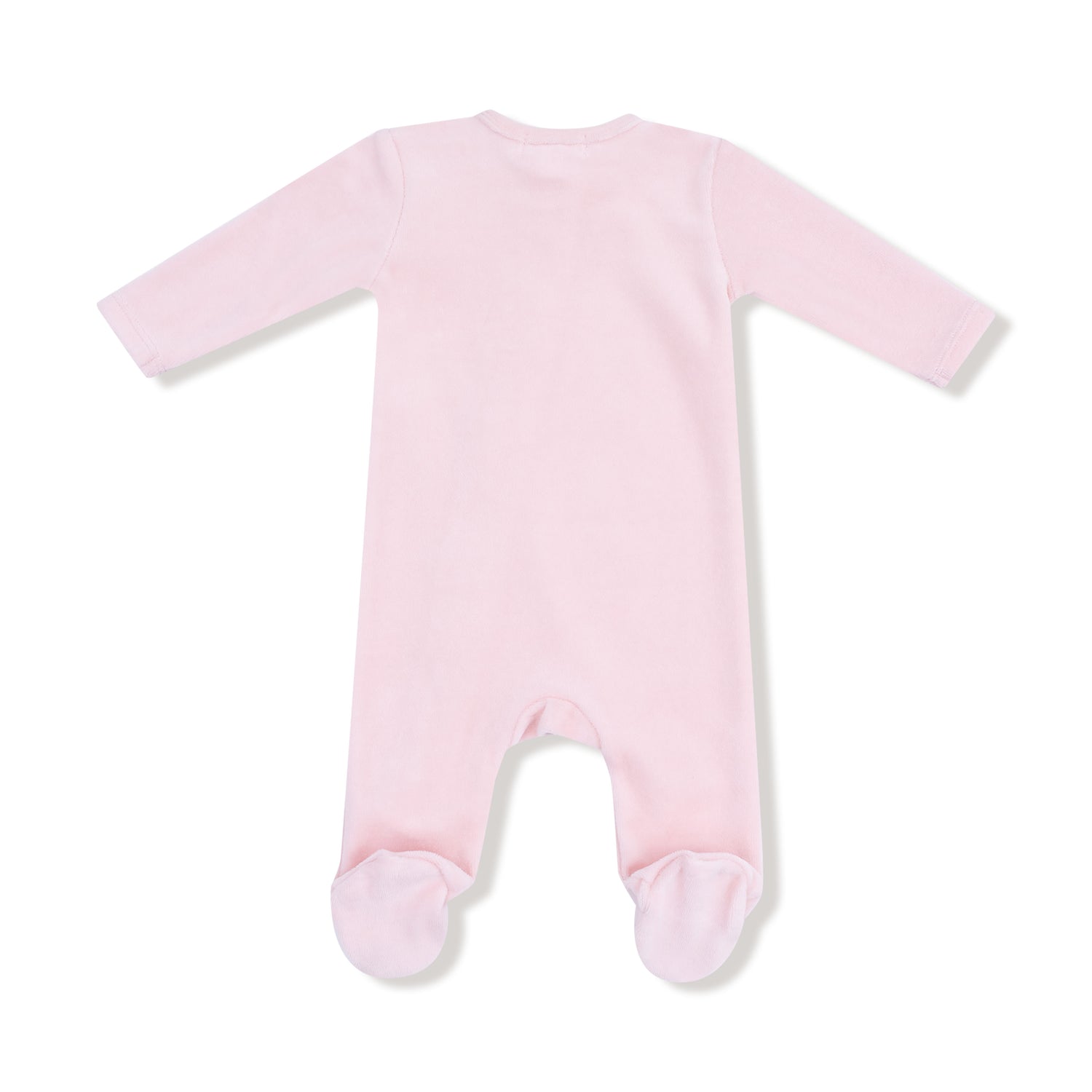 Light Pink Velour Footie