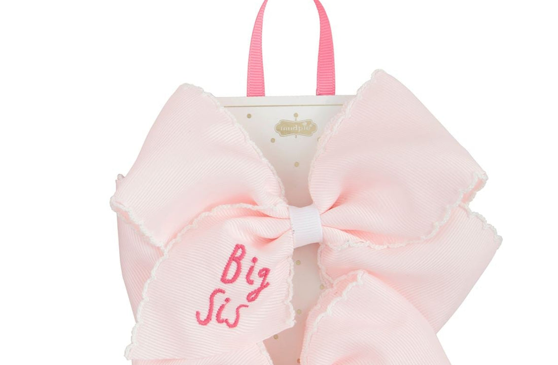 Pink Big Sis Hair Bow Clip