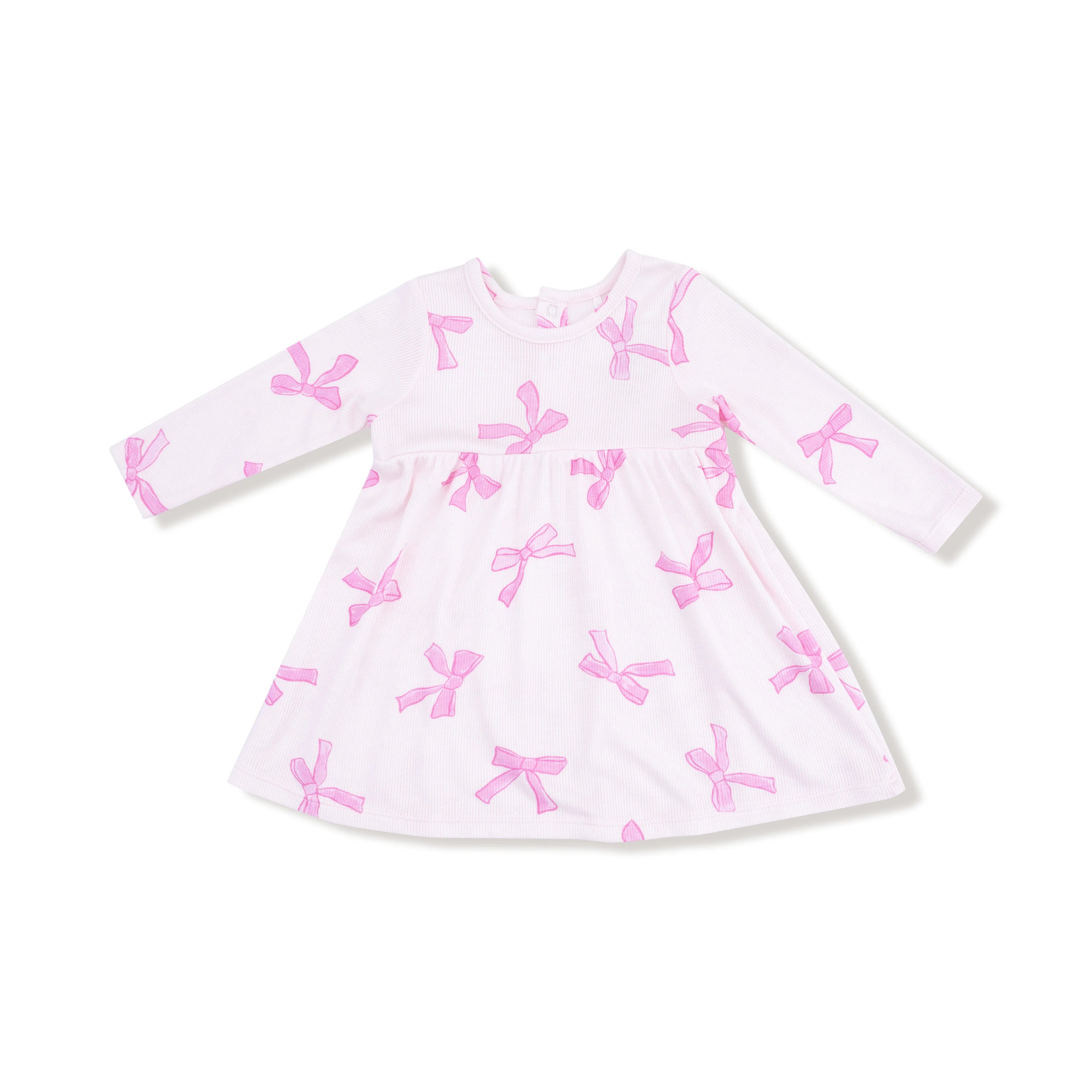 pretty pink bows baby girl dress