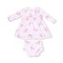 pretty pink bows baby girl dress