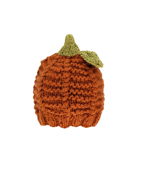 knit pumpkin hat for baby