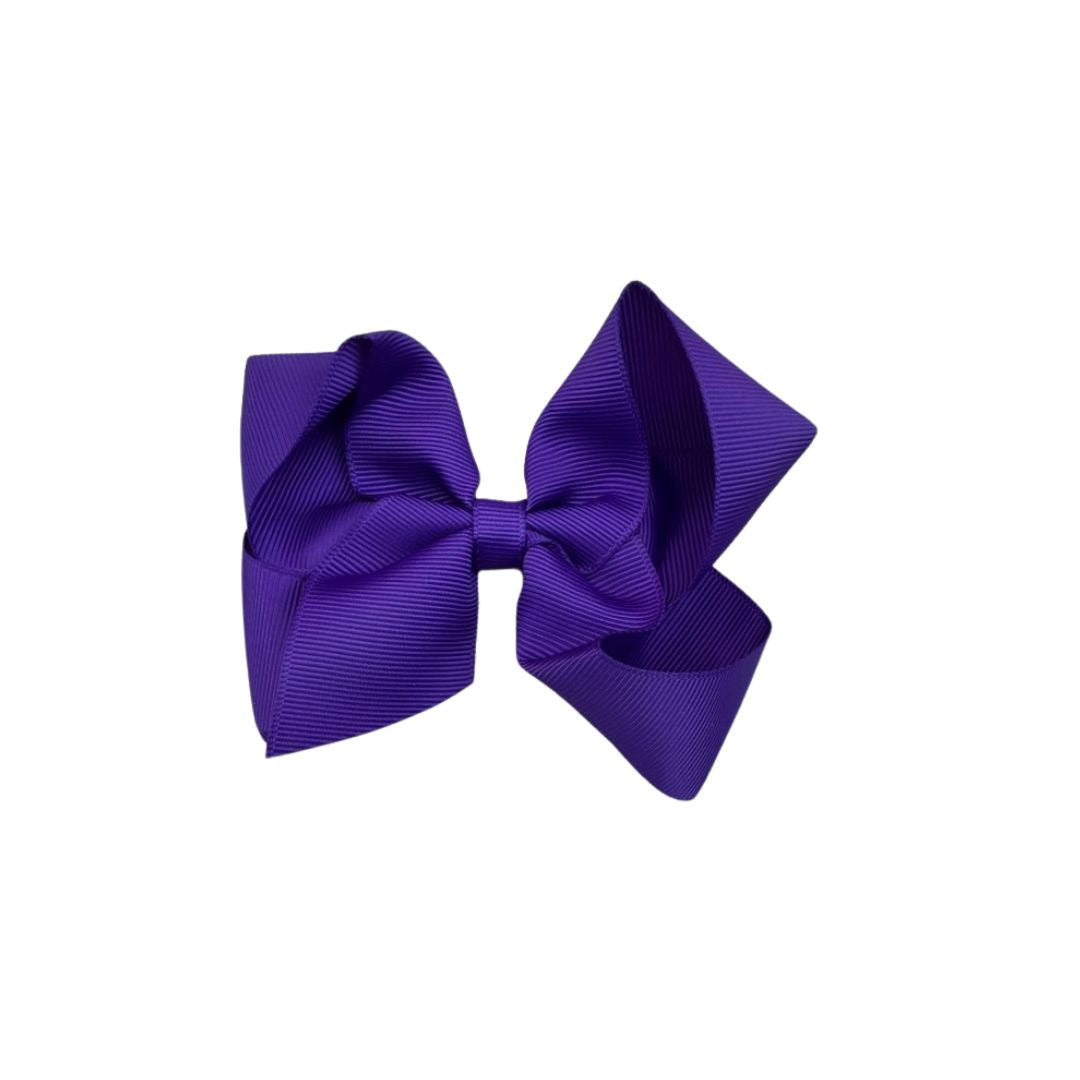 purple grosgrain bow
