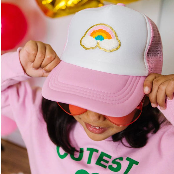 rainbow kids hat