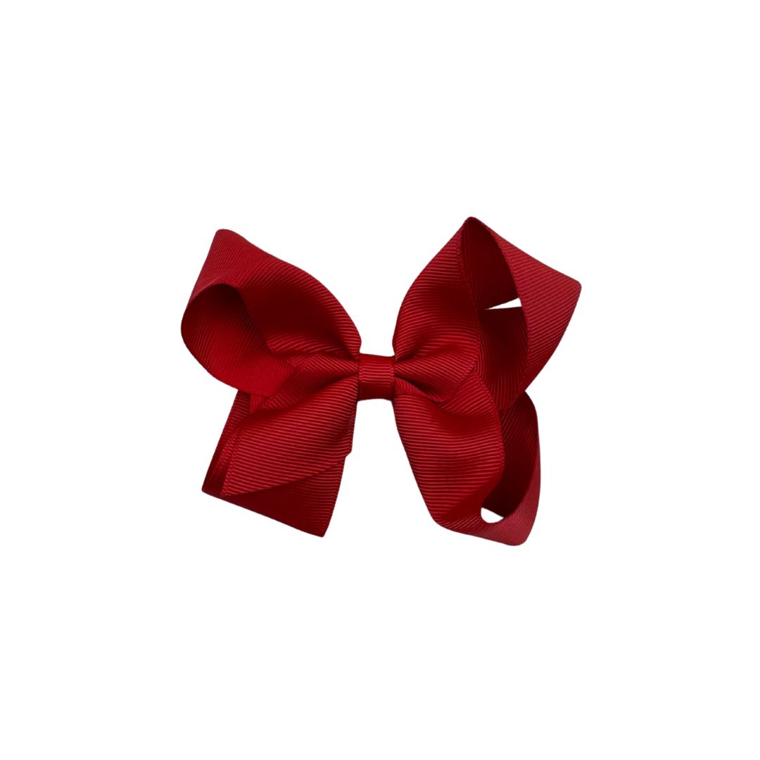 red grosgrain bow