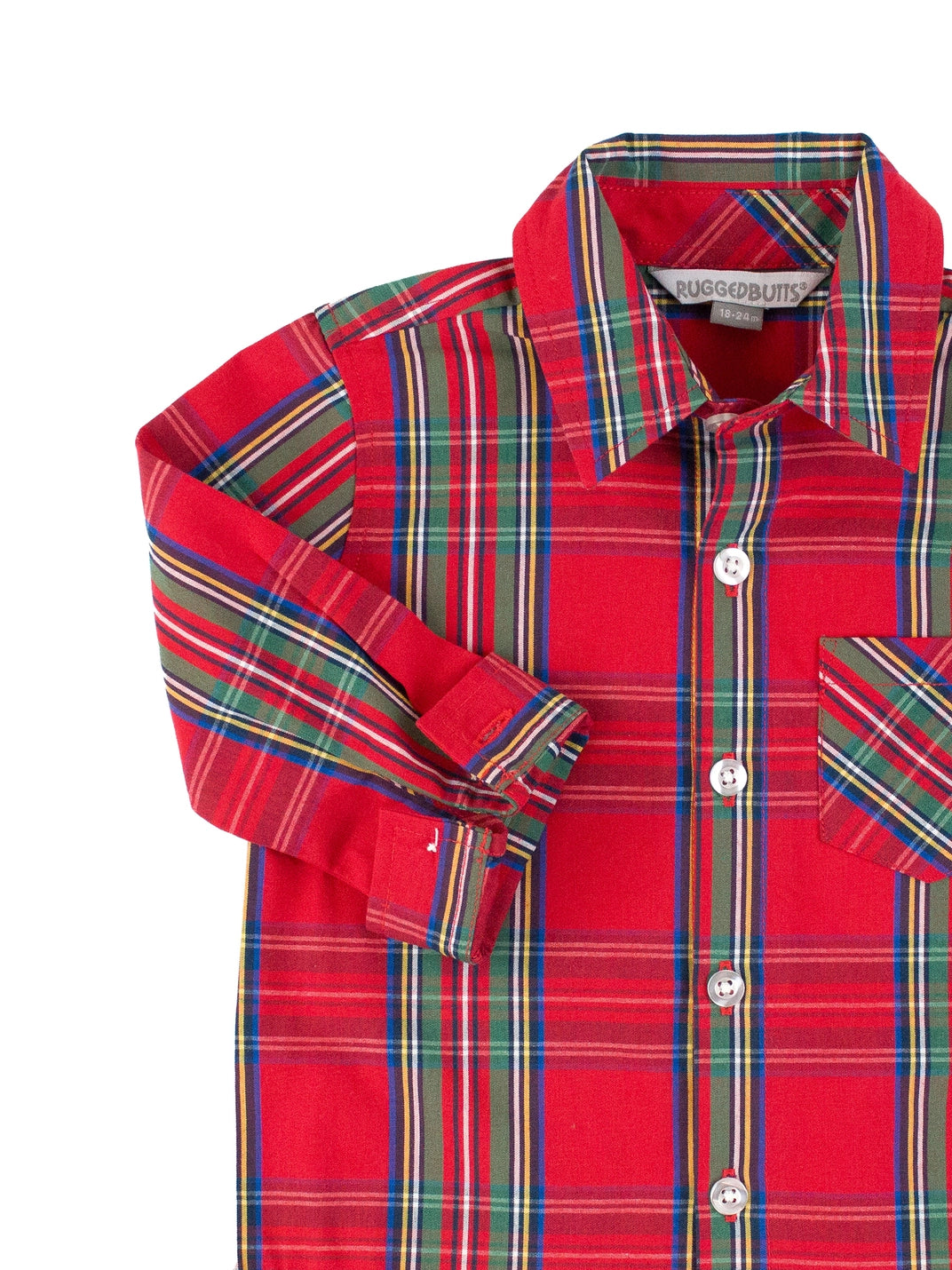 red plaid holiday shirt