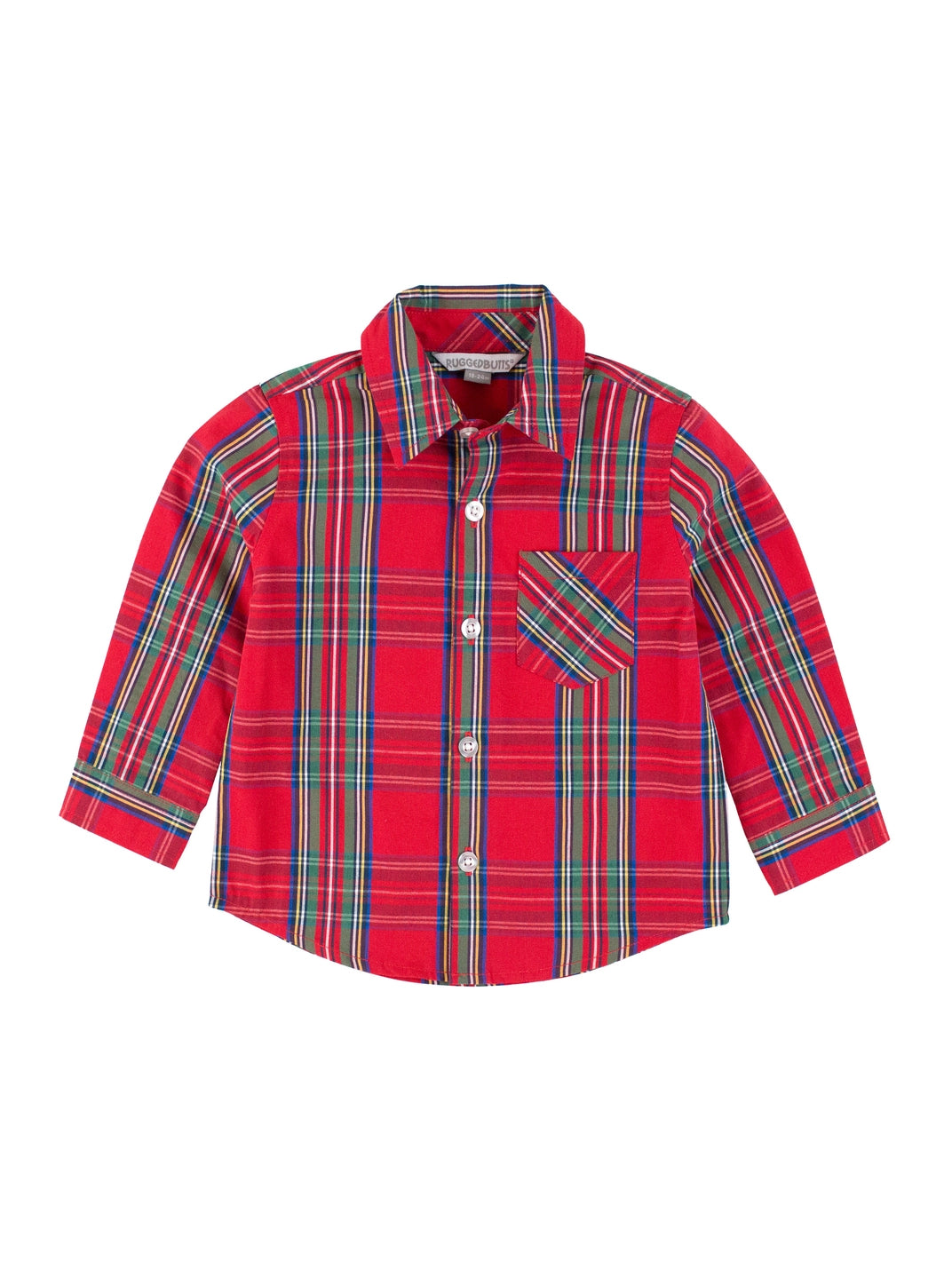 red plaid holiday shirt