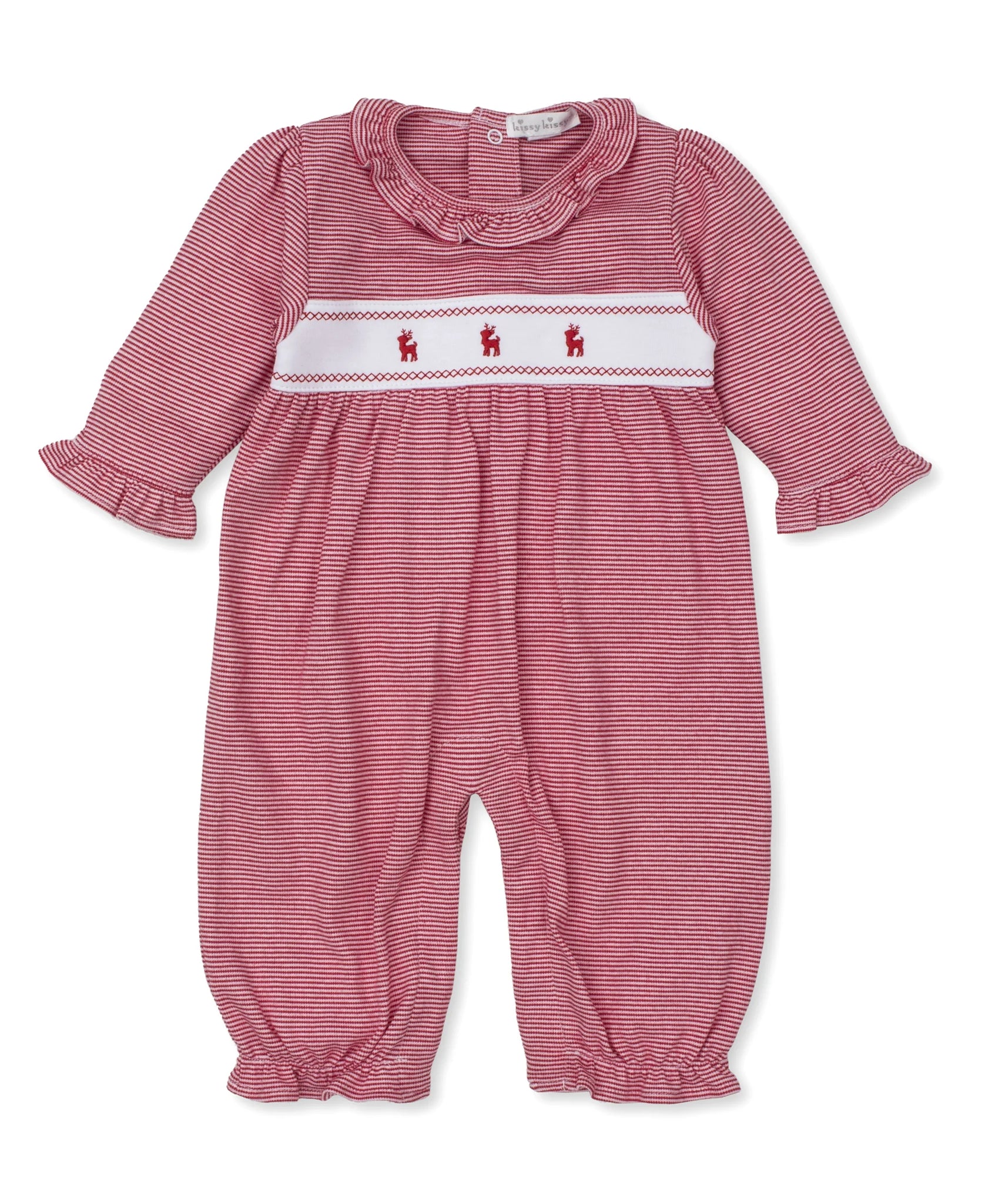 Red 2024 ruffle playsuit