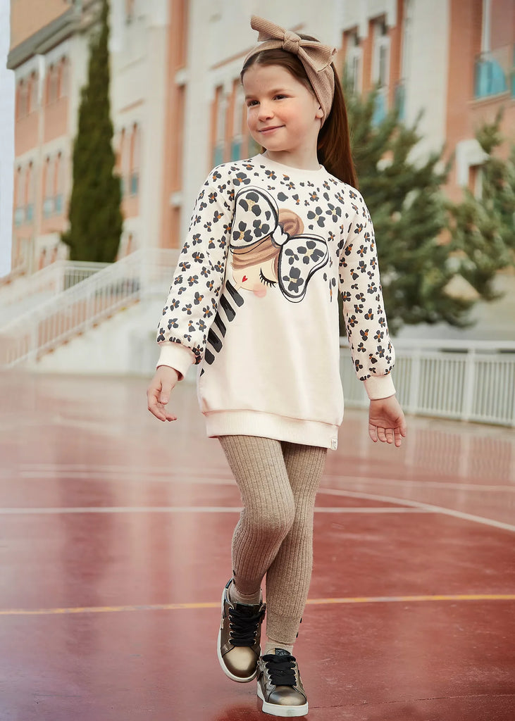 Children s Beige Rib Knit Leggings The Red Wagon