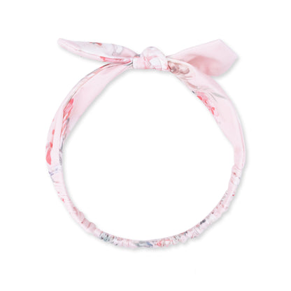 Pink Painterly Rose Bouquets Knot Headband