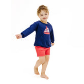 sailboat sweatshirt and shorts set